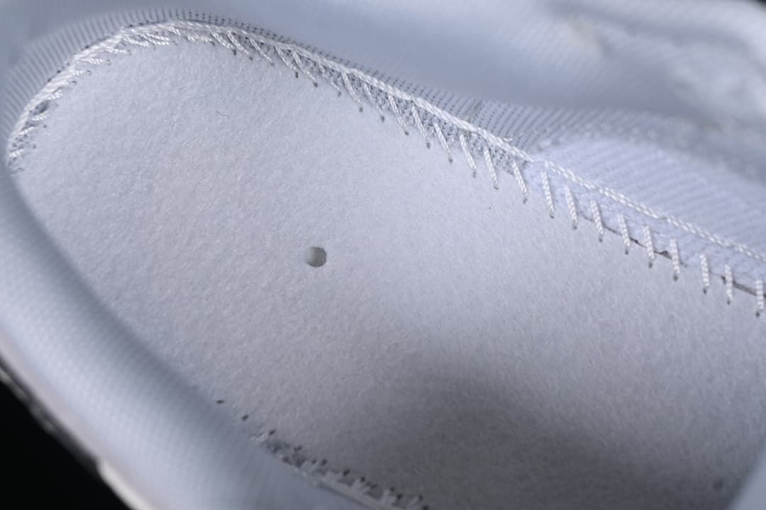 Close-up of stitching and interior lining