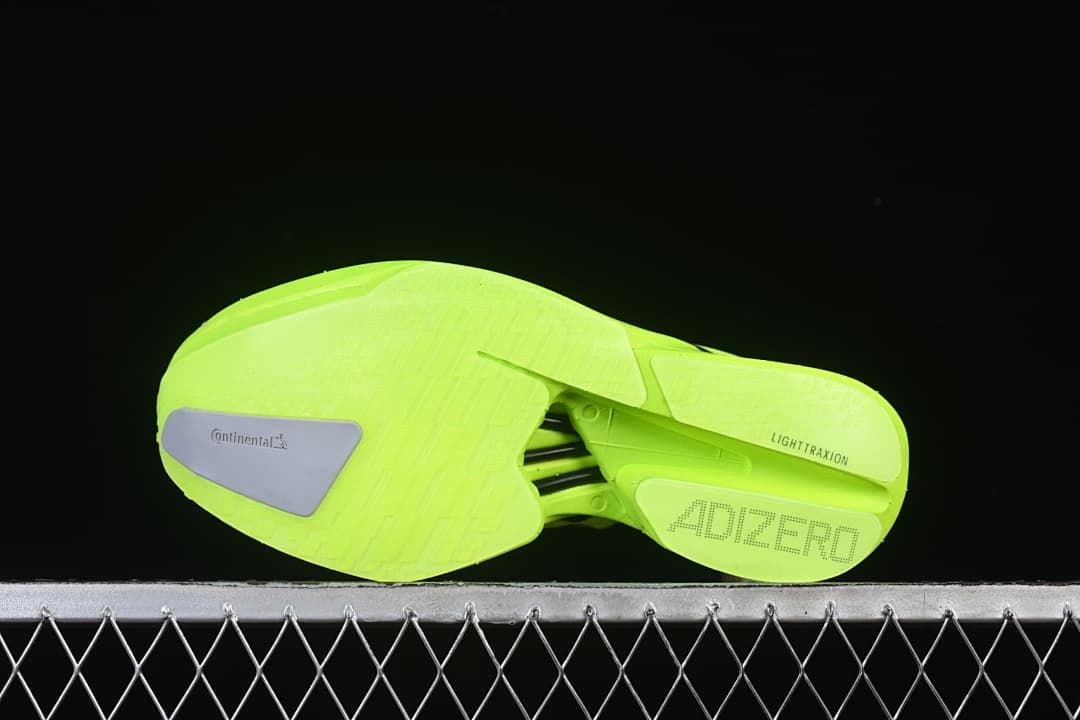 Underside view of the shoe sole