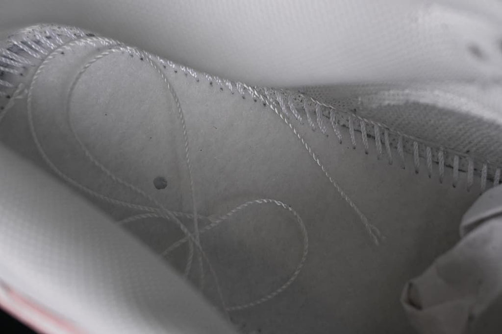 Close-up of stitching and interior panels