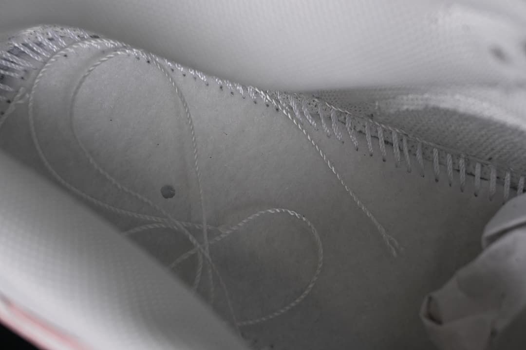 Close-up of stitching and interior panels