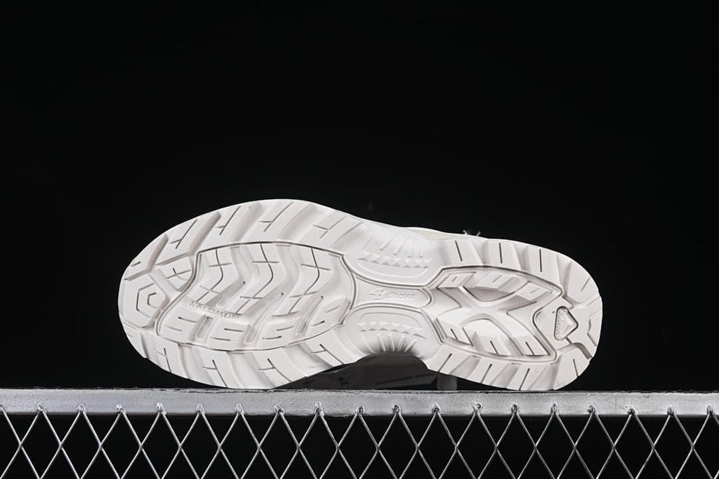 Underside view showing the molded outsole tread pattern.