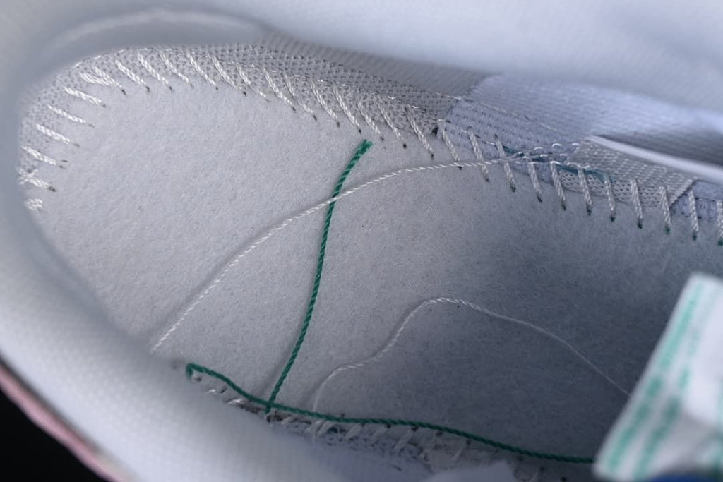 Close-up of interior stitching and lining