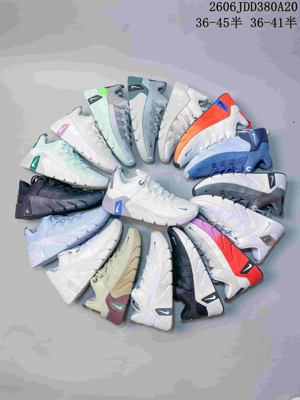 Assortment of Nike Free Metcon-style shoes in multiple colors
