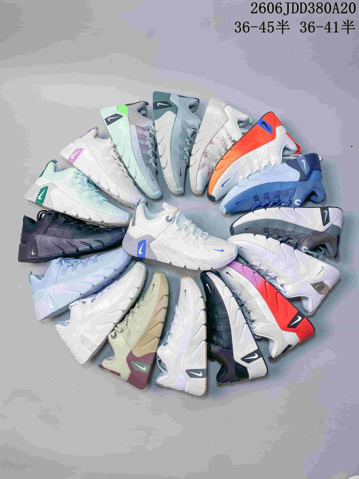 Assortment of Nike Free Metcon-style shoes in multiple colors