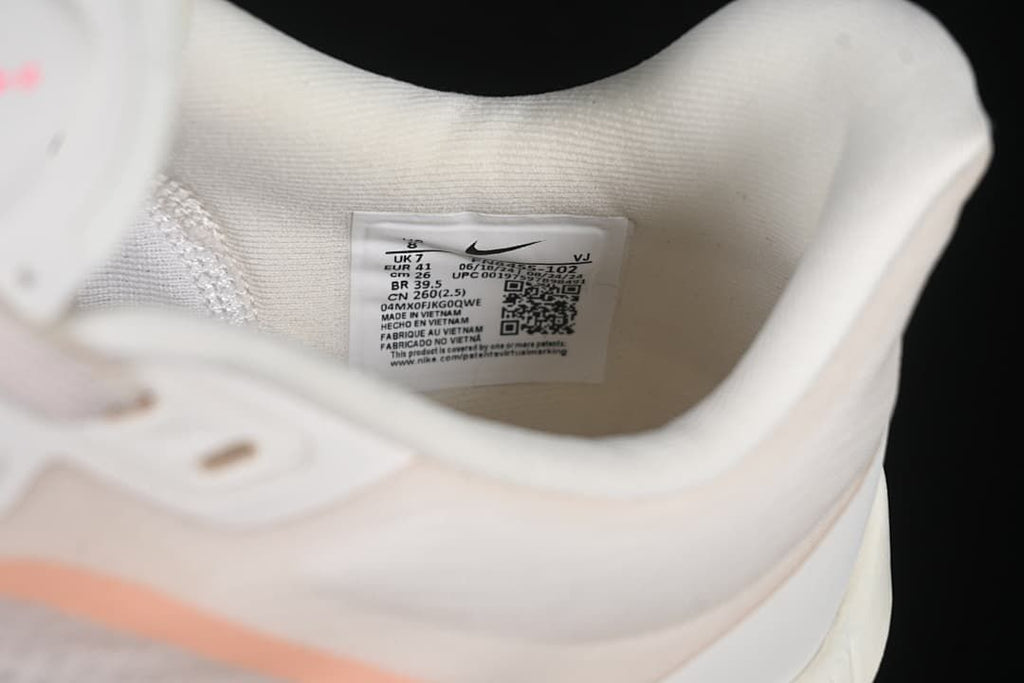 Close-up of the shoe size label showing EU 41 and style code FN8455-102