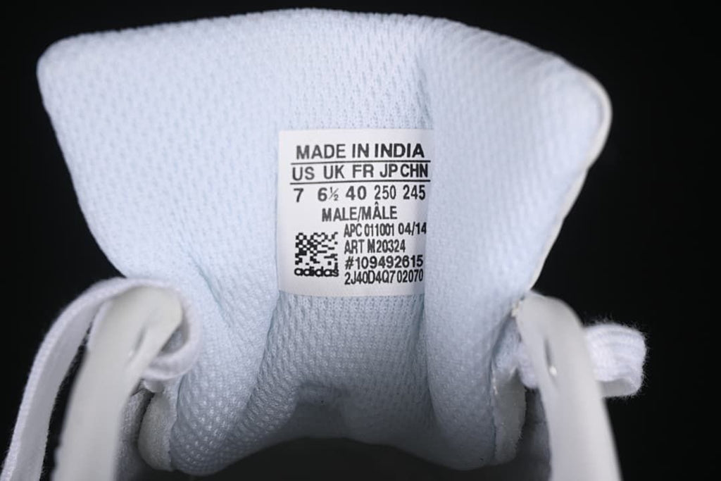Tongue size label showing FR 40 and model M20324