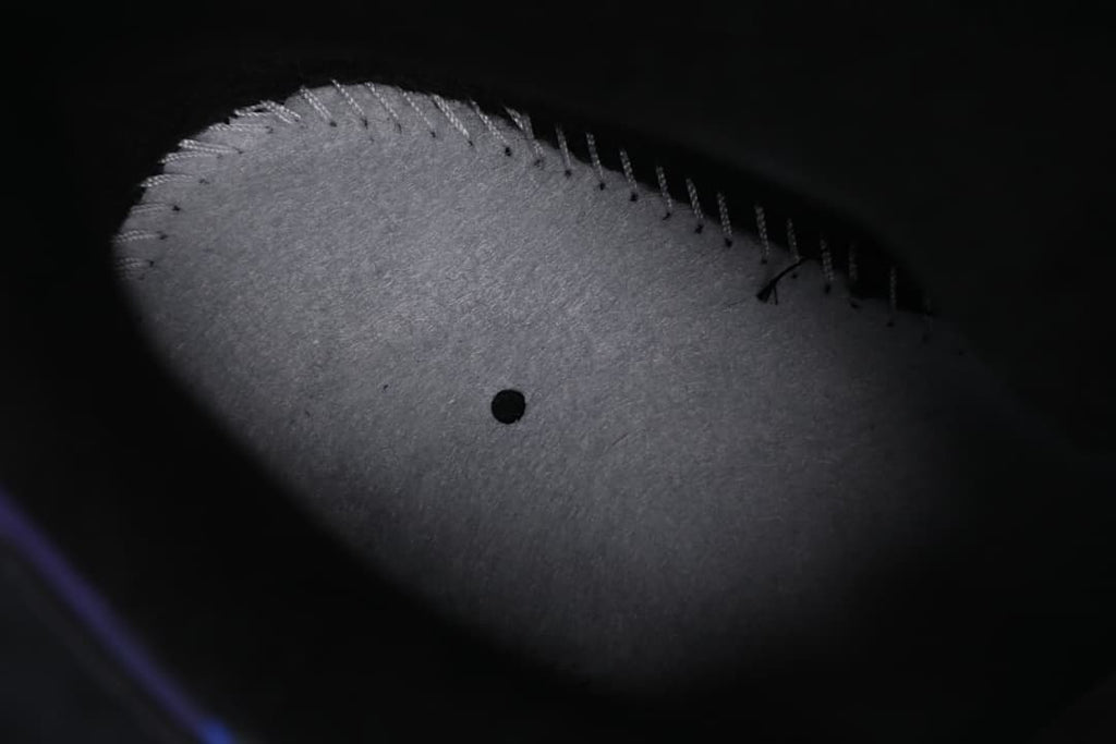 Close-up of the interior shoe lining