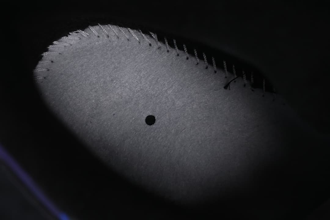 Close-up of the interior shoe lining
