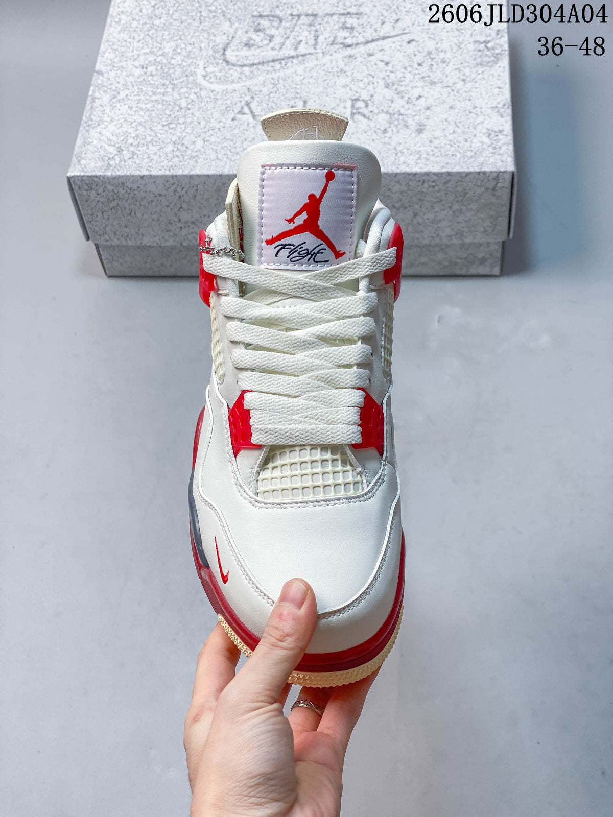 Front view highlighting the laces, tongue patch and mesh panels