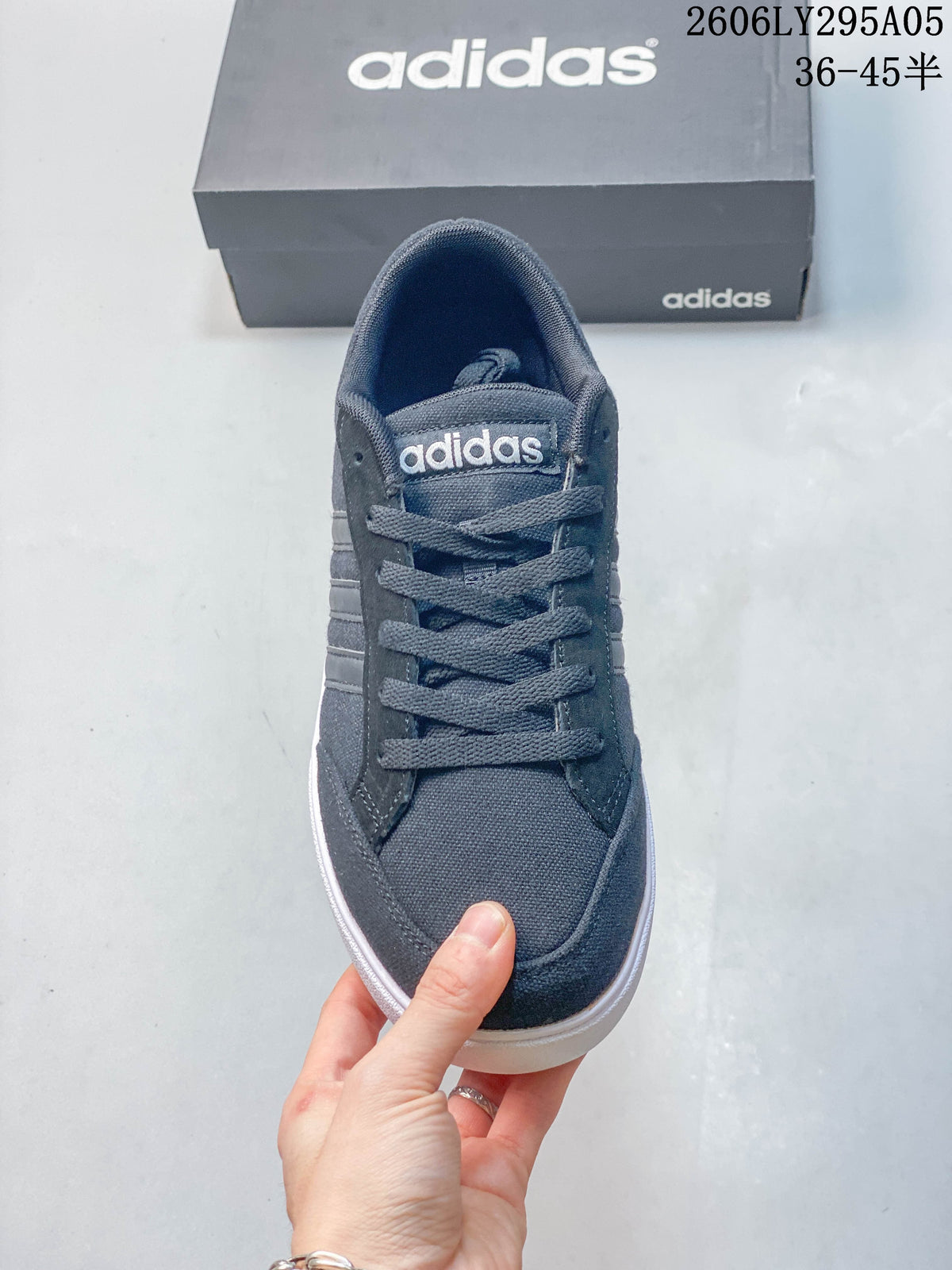 Front view of the sneaker showing the lace-up closure and rounded toe