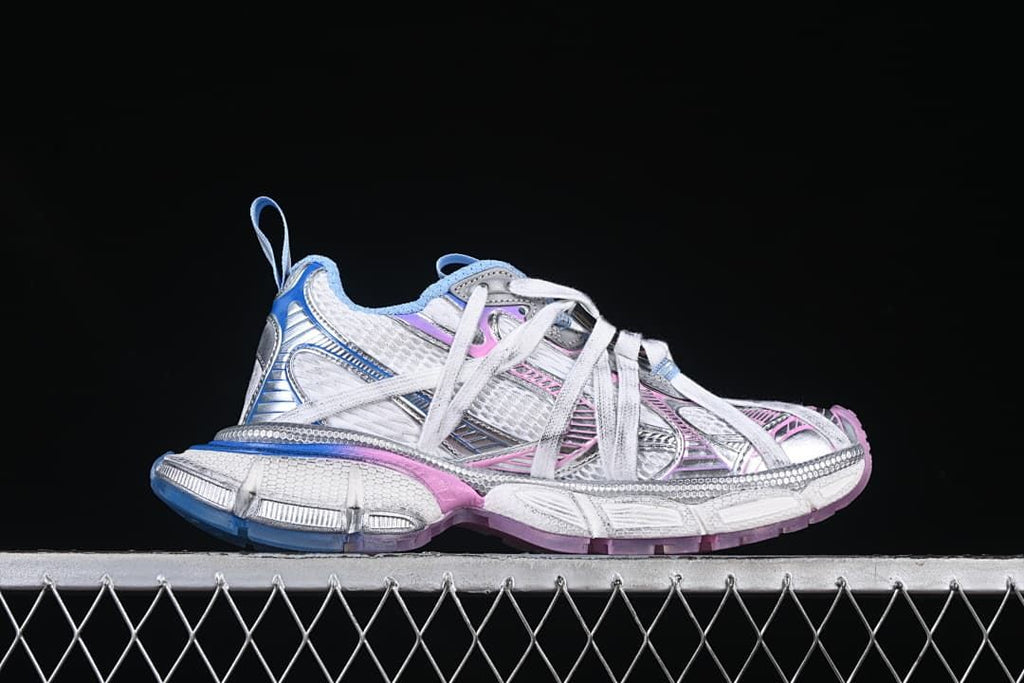 Side profile of the sneaker showing layered panels and contrasting accents