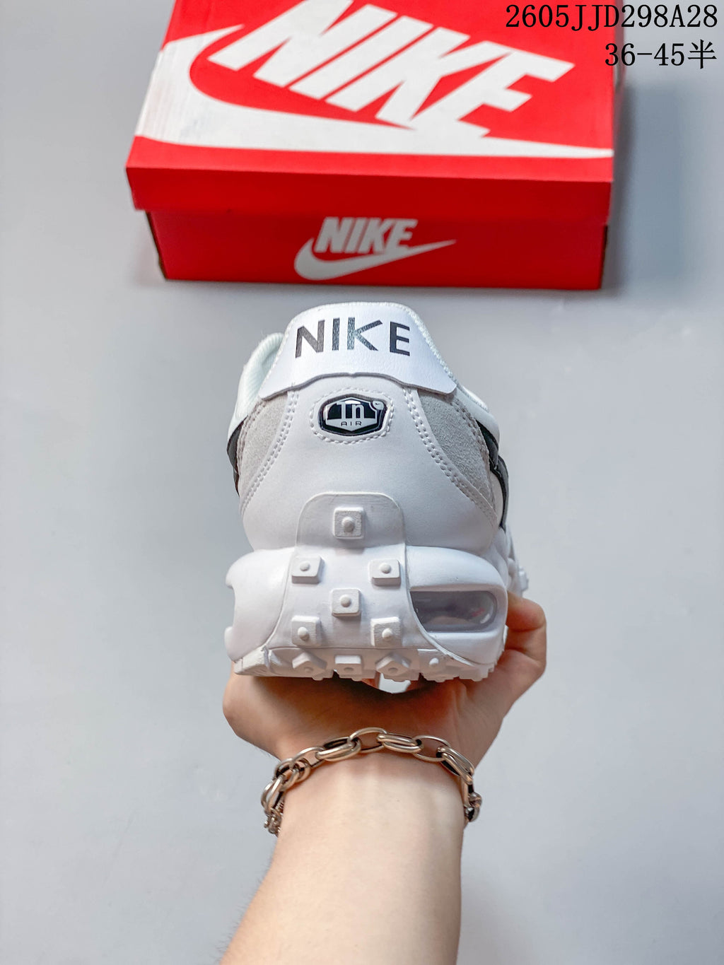 Rear view of the Nike Air Max Waffle SP with visible heel Air unit