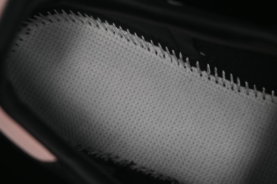 Close-up of the textured interior lining