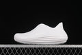 White Nike ReactX Rejuven8 clog shown in side profile