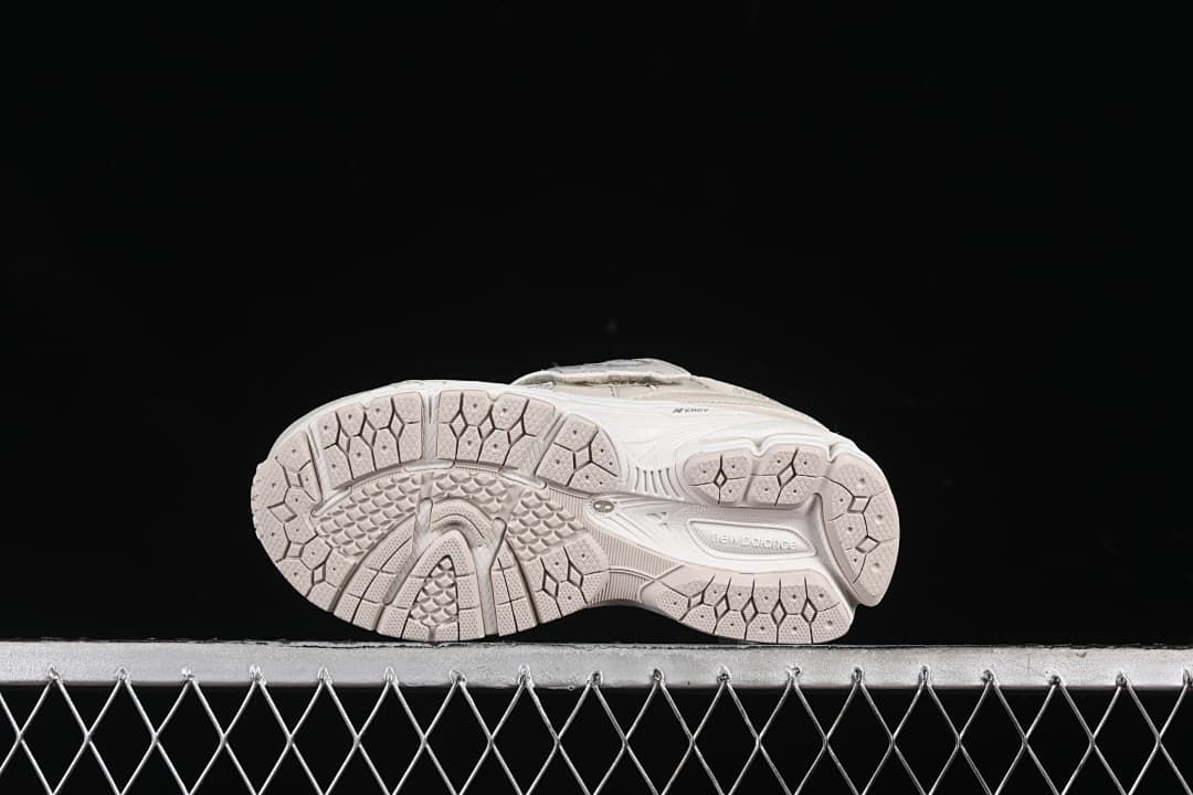 Underside view showing the patterned outsole