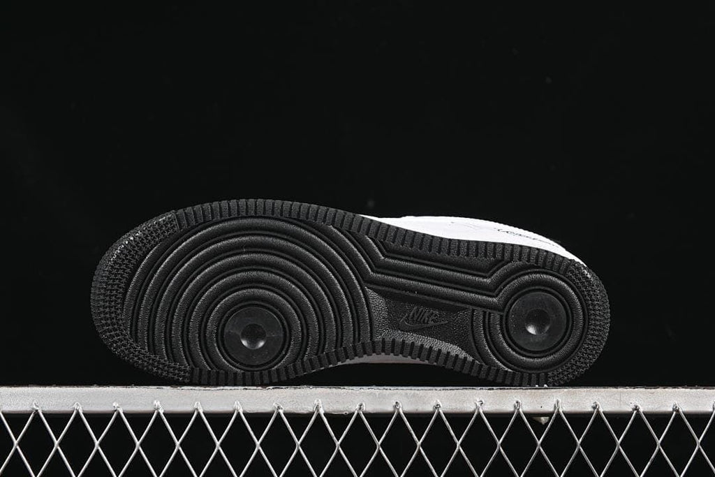 Underside view showing the black circular-pattern outsole