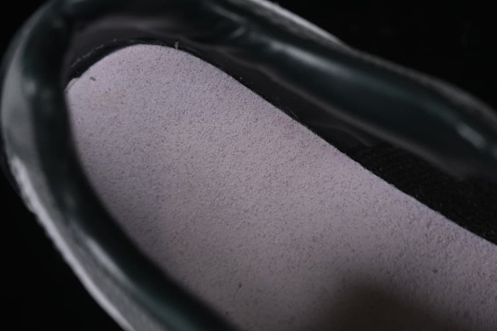 Close-up of the inside footbed and shoe collar
