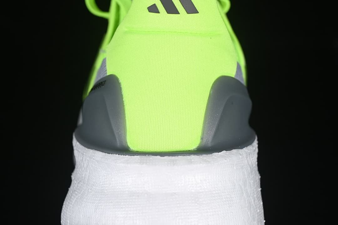 Rear view showing the heel counter and white midsole