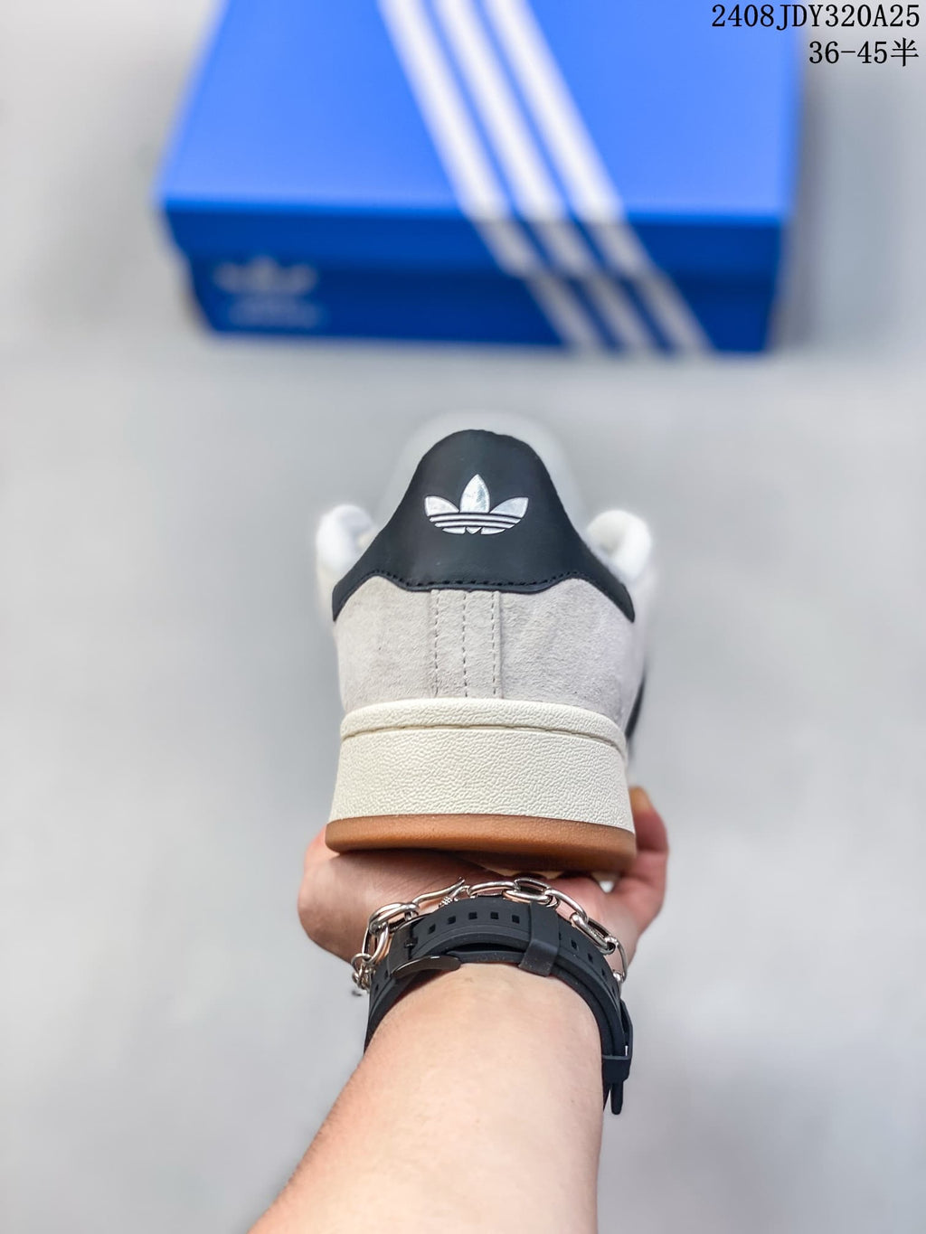 Rear view showing the heel detail and gum-colored outsole