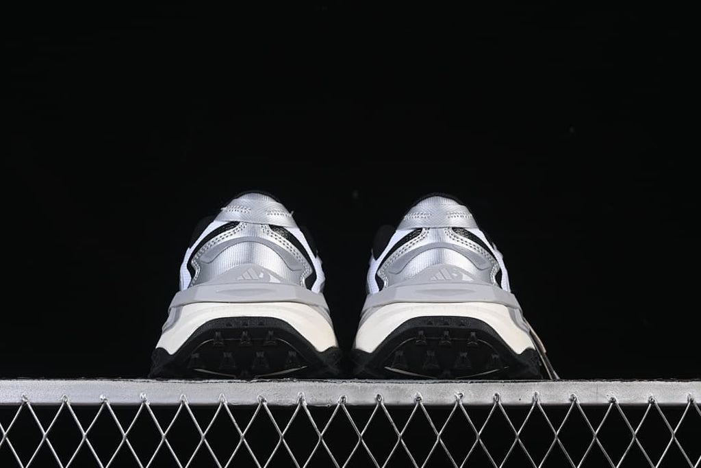 Rear view of the pair showing heel construction