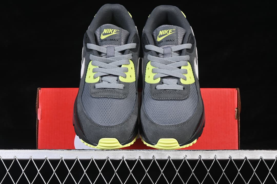 Front view of the pair positioned on the shoebox.