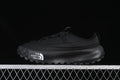 Side view of a black The North Face Never Stop low-top shoe