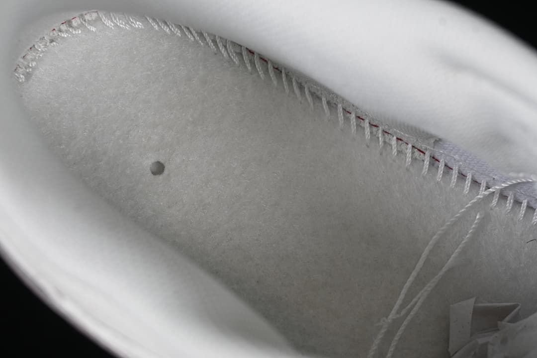 Close-up of the inside stitching and lining