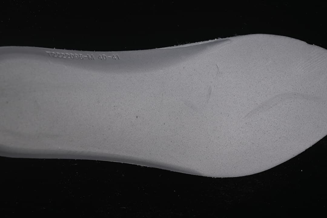 Close-up of the sneaker insole.