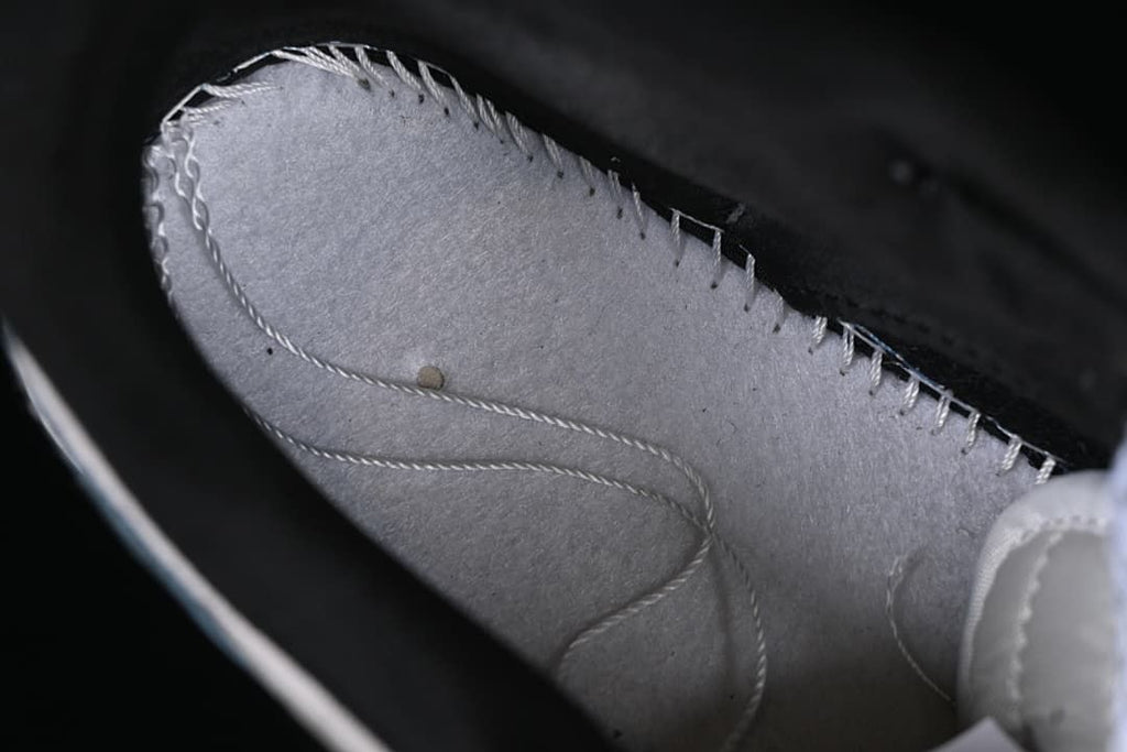 View inside the sneaker showing its inner construction