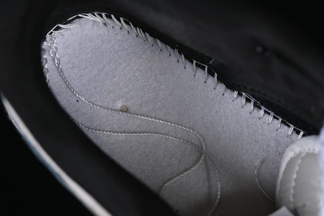 View inside the sneaker showing its inner construction