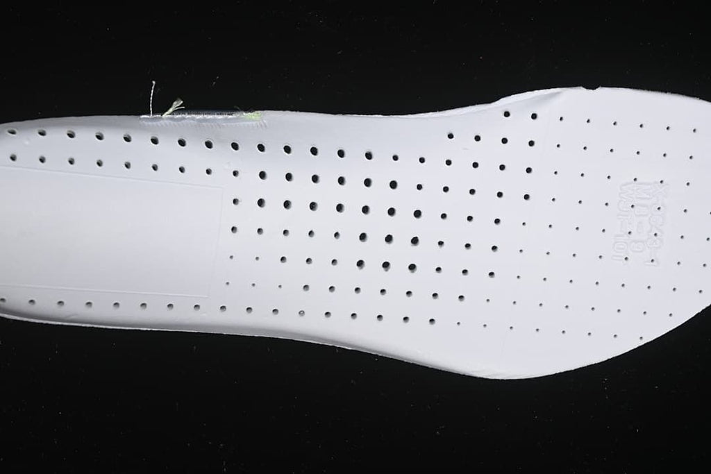Perforated insole shown close up