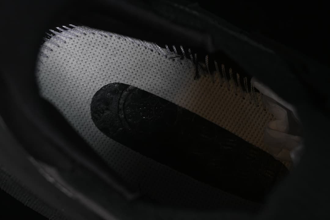 Close-up of the sneaker's inner lining and footbed