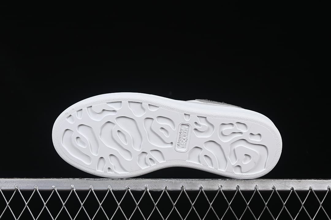 Bottom view showing the molded outsole pattern.