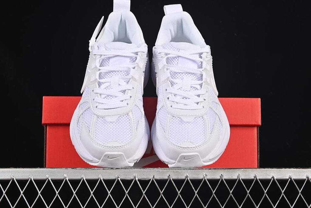 Front view of the pair showing the mesh toe boxes and laces.
