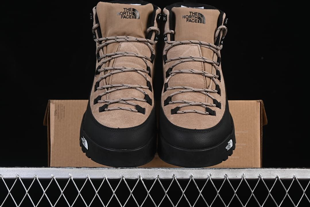 Front view of the pair showing the lace-up fronts and black toe overlays