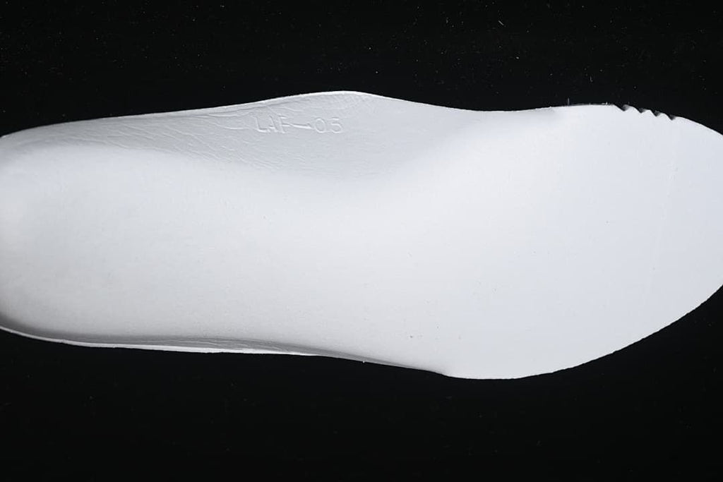 Close-up of the shoe sole sidewall.