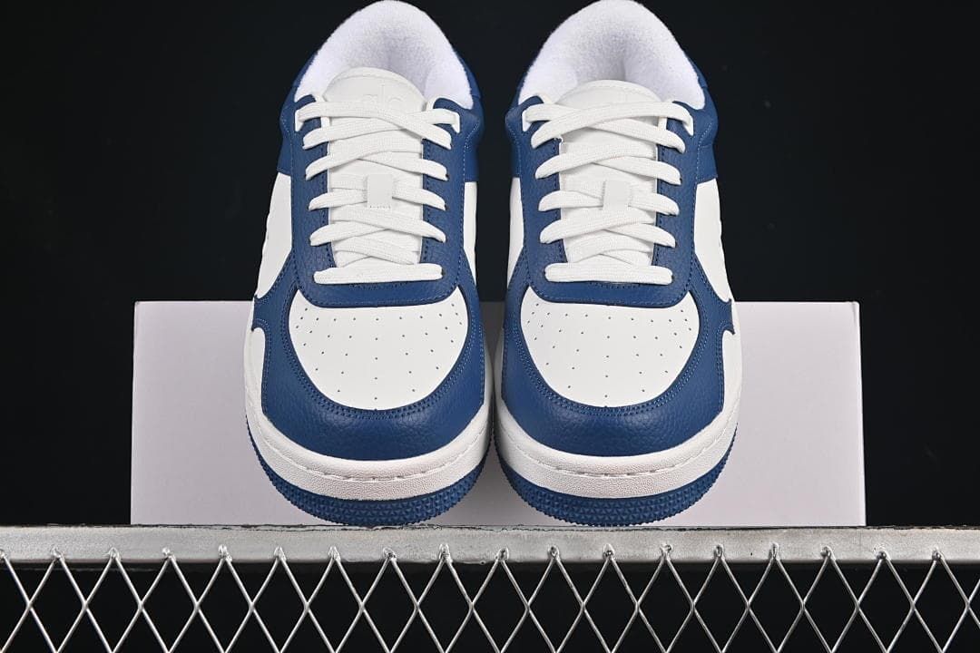 Front view of the pair showing laces, perforated toe panels, and color blocking