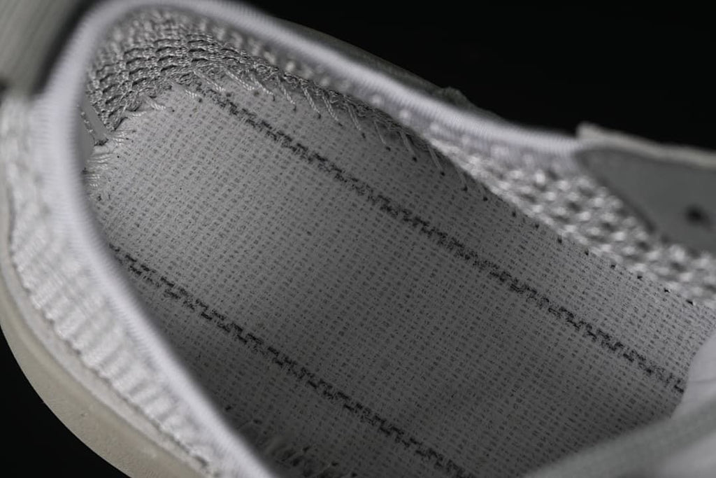 Close-up of the sneaker's interior lining.