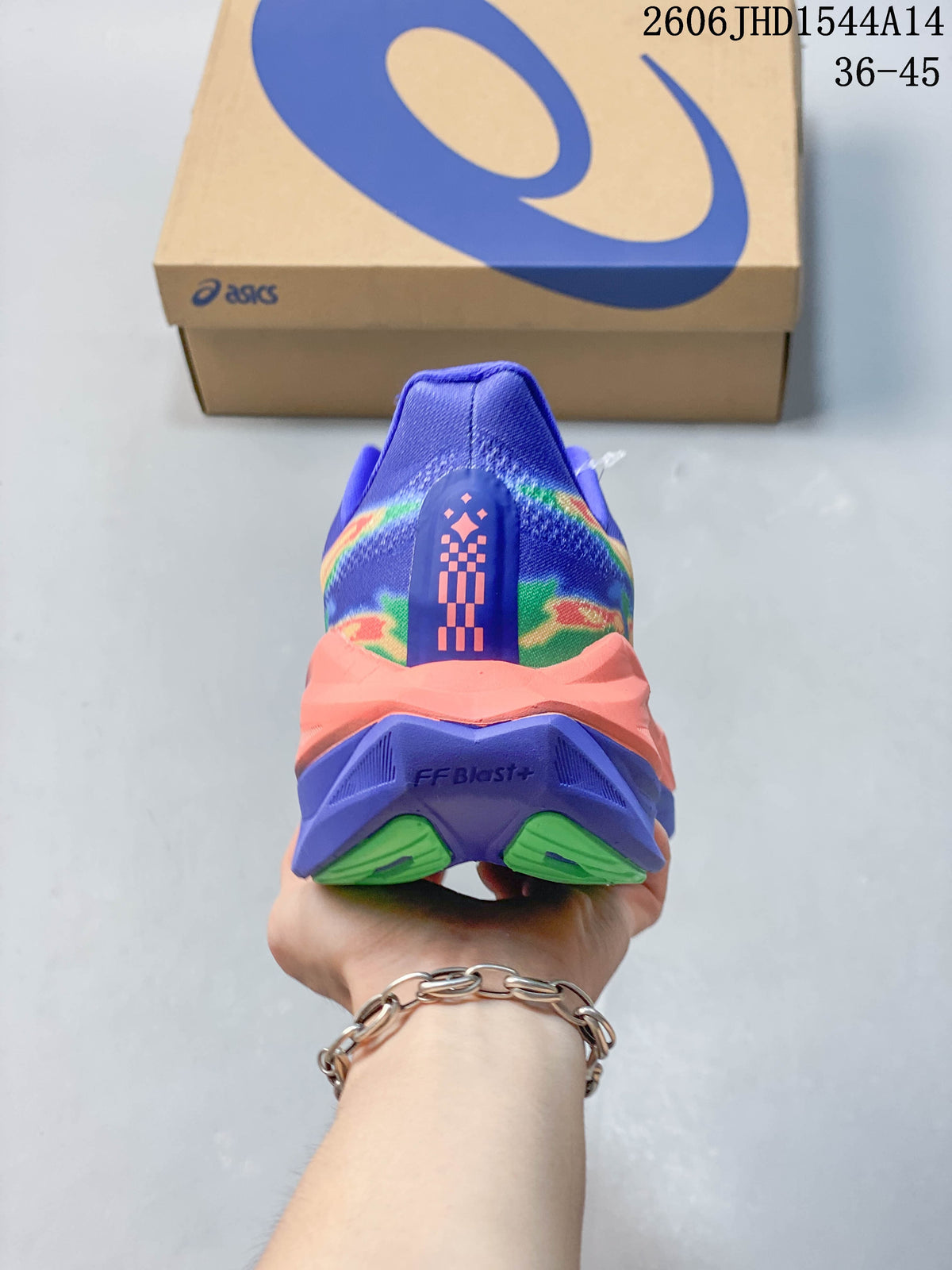 Rear view of the shoe showing the heel and layered midsole