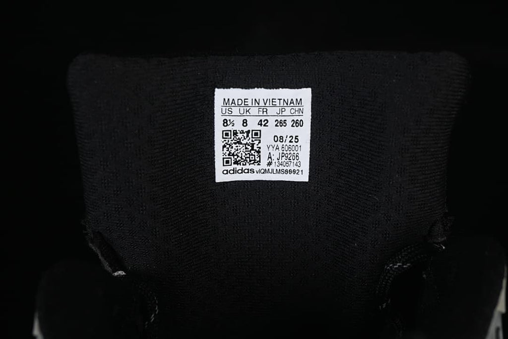 Tongue size label showing JP9266 and sample size details