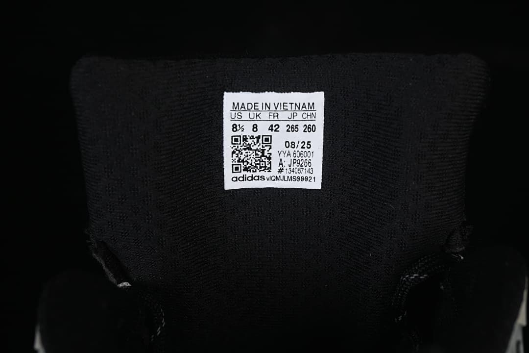 Tongue size label showing JP9266 and sample size details