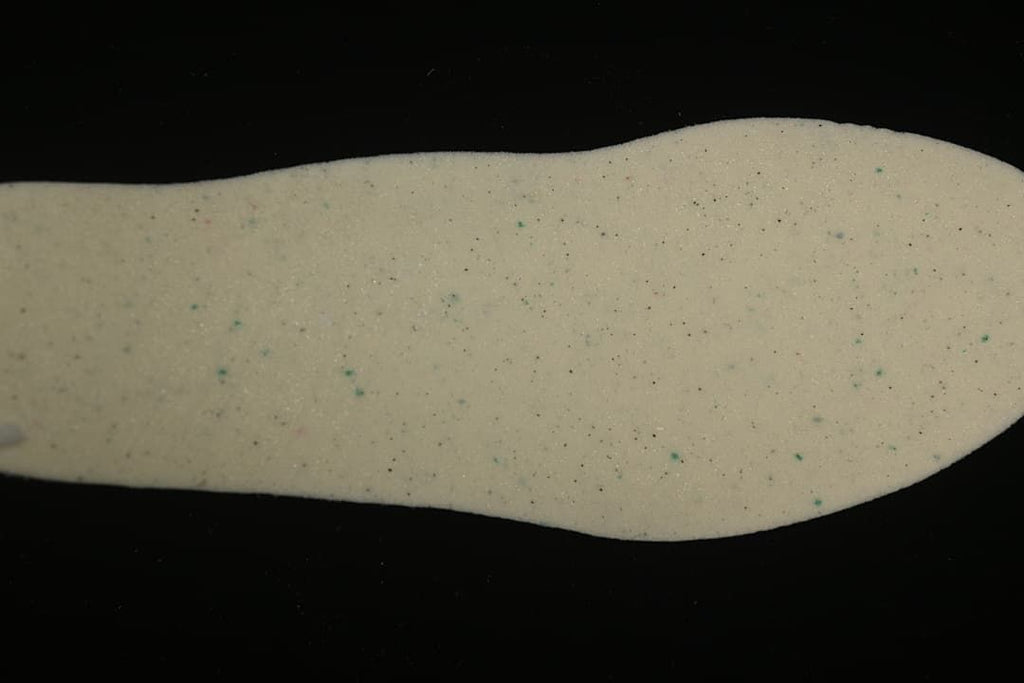 Close-up of the shoe insole