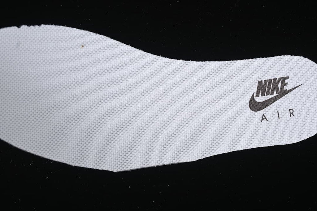 Close-up of the insole with Nike Air branding.