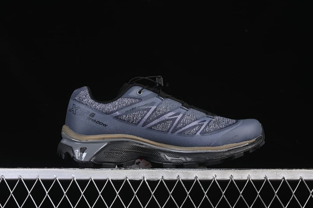 Outer side profile of a Salomon XT-6 Shadow sneaker