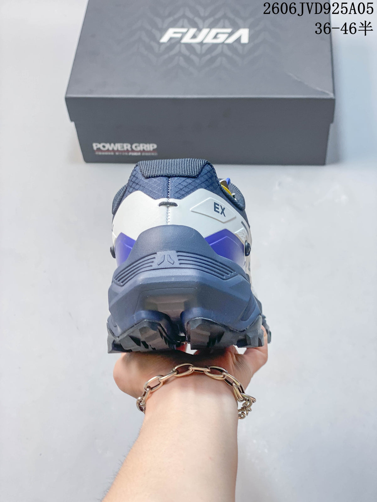 Rear view of the shoe showing the heel structure and outsole.