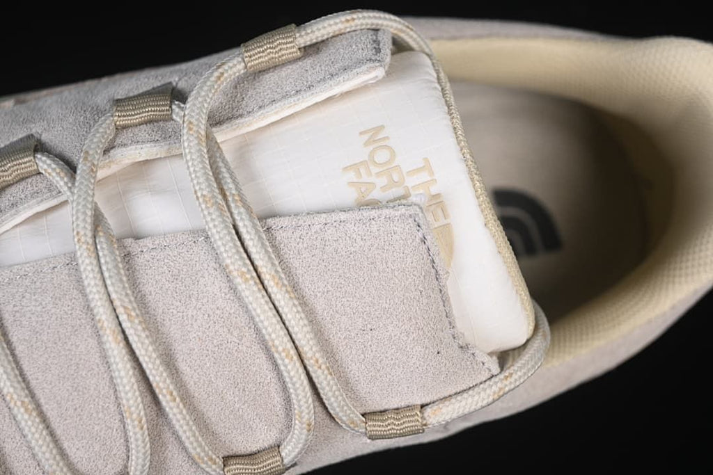 Close-up of tongue, laces and interior branding