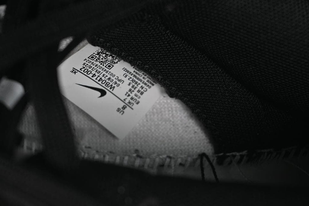 Interior size label visible inside the sneaker
