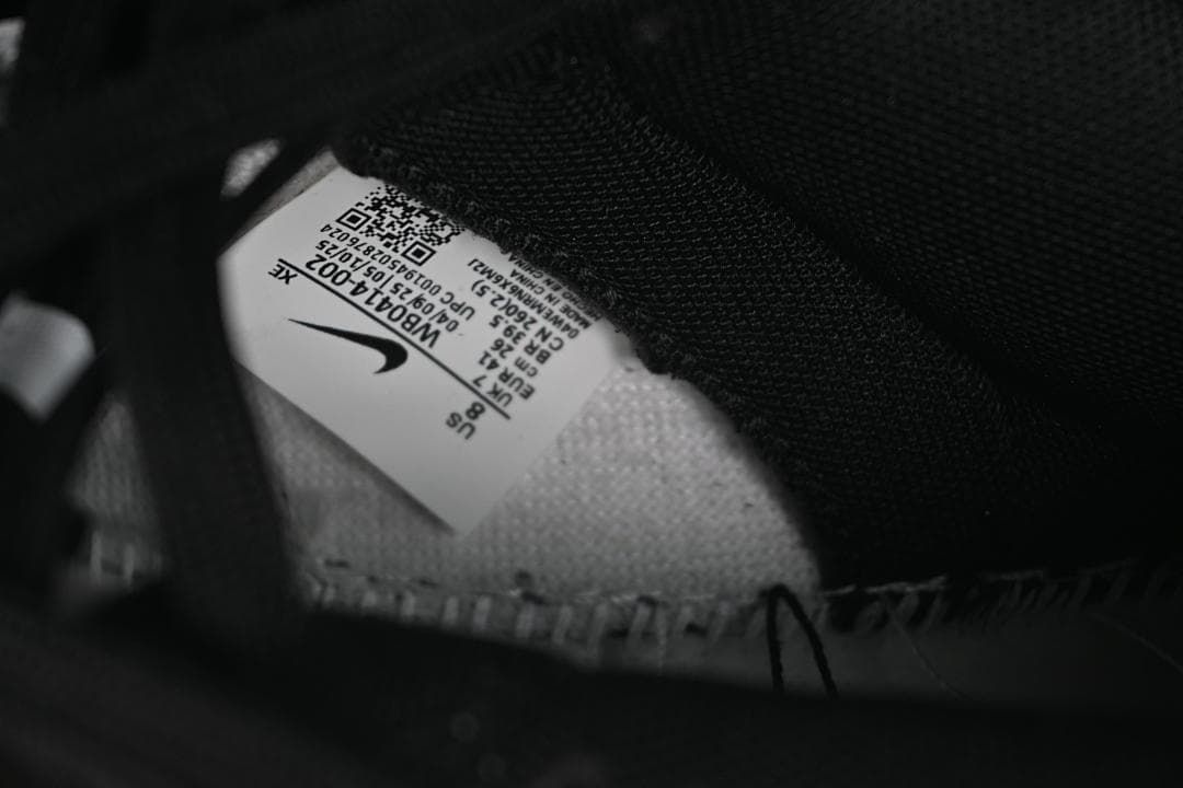 Interior size label visible inside the sneaker
