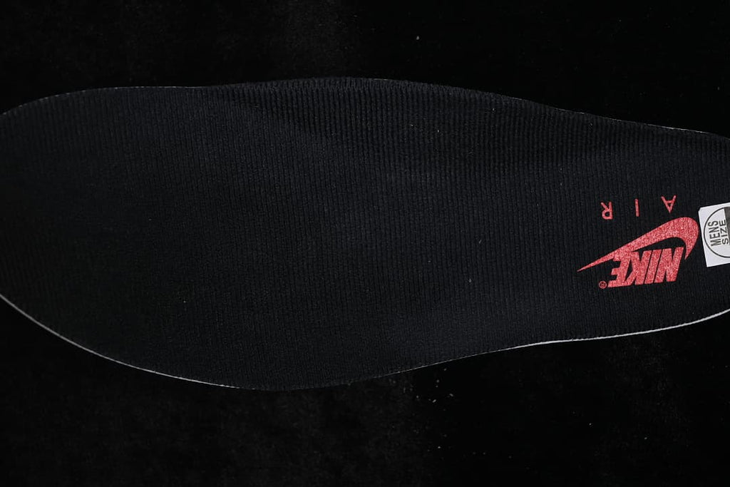 Black insole with red Nike Air branding