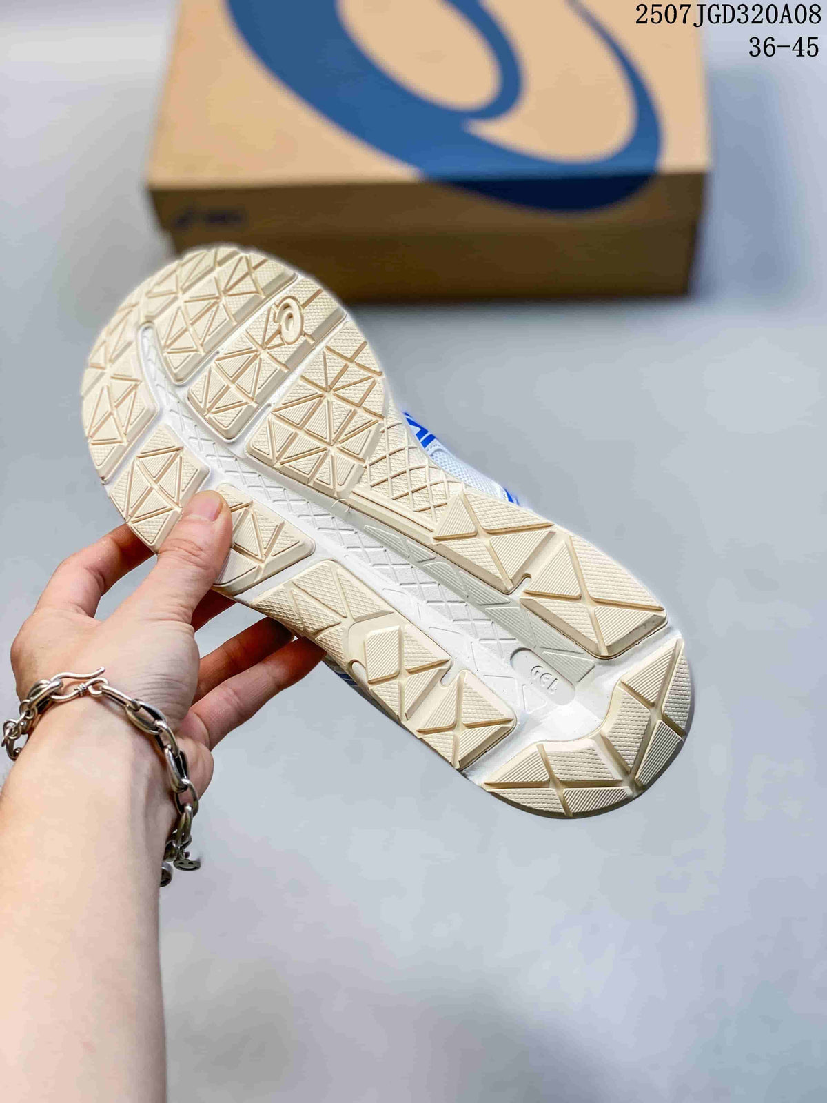 Close-up of the shoe outsole showing its patterned tread